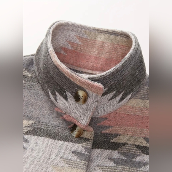 Aztec Print Shacket - Picture 2 of 8